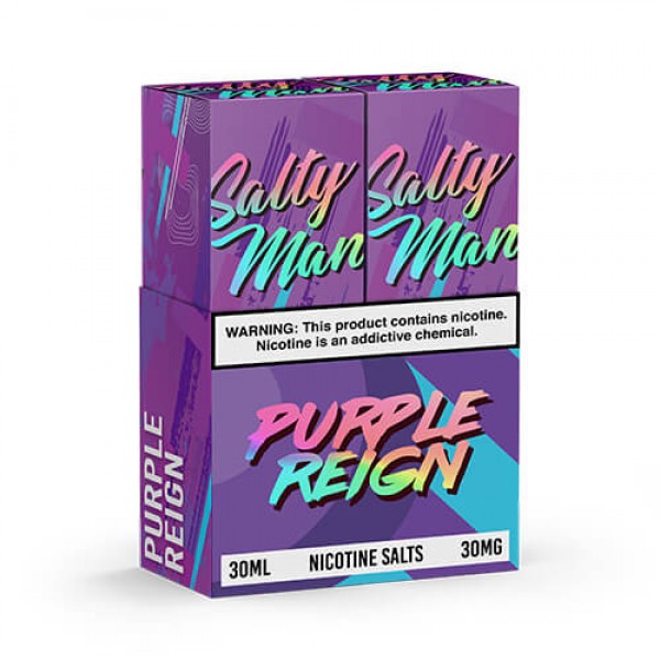 Salty Man Vapor eJuice – Purple Reign – 2x30ml / 30mg