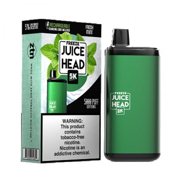 Juice Head 5K – Disposable Vape Device – Fresh Mint FREEZE – Single (14ml) / 50mg