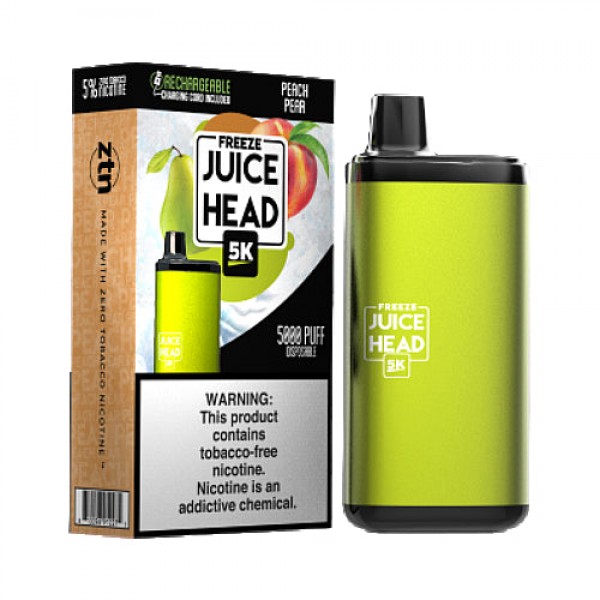 Juice Head 5K – Disposable Vape Device – Peach Pear FREEZE – 10 Pack (140ml) / 50mg