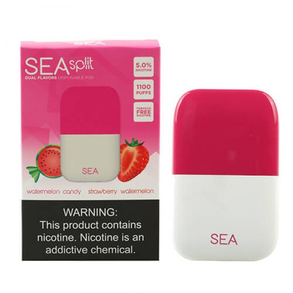 SEA Split – Disposable Pod Device – Watermelon Candy + Strawberry Watermelon – Single / 50mg
