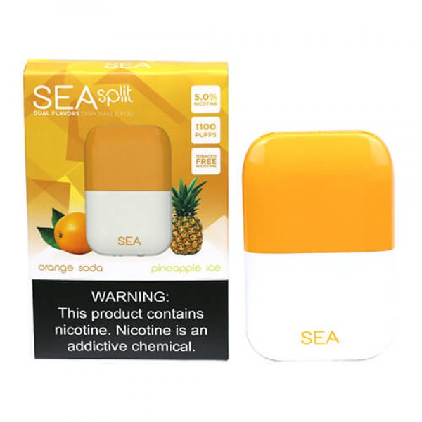SEA Split – Disposable Pod Device – Orange Soda + Pineapple Ice – Single / 50mg