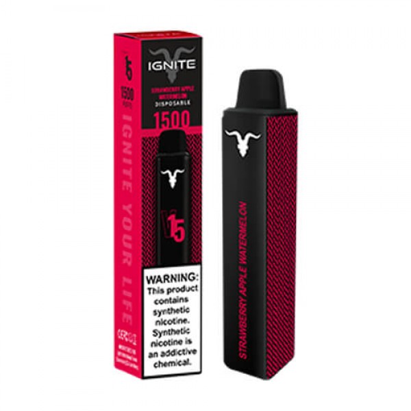 Ignite V15 – Disposable Vape Device  – Strawberry Apple Watermelon – Single / 50mg