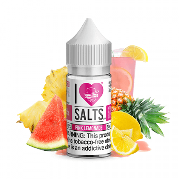 I Love Salts Tobacco-Free Nicotine by Mad Hatter – Pink Lemonade (Luau Lemonade) – 30ml / 25mg