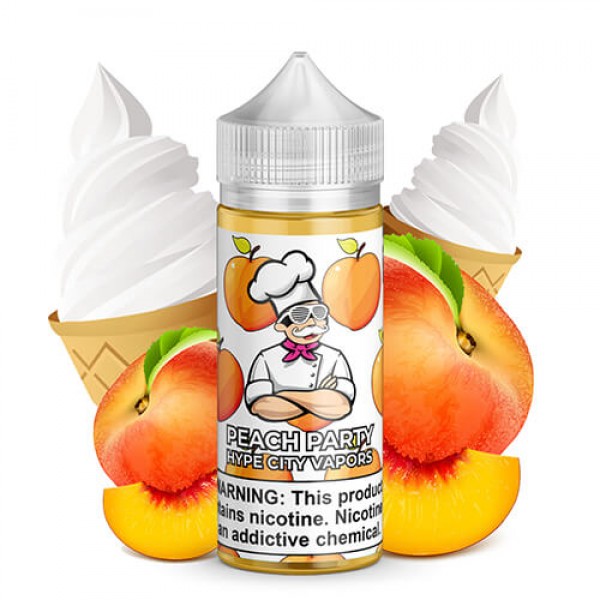 Hype City Vapors – Peach Party – 100ml / 6mg