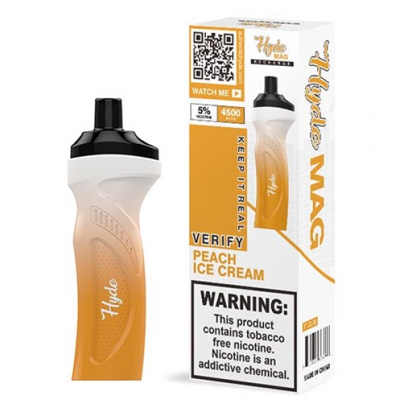 Hyde Mag – Disposable Vape Device – Peach Ice Cream – Single / 50mg