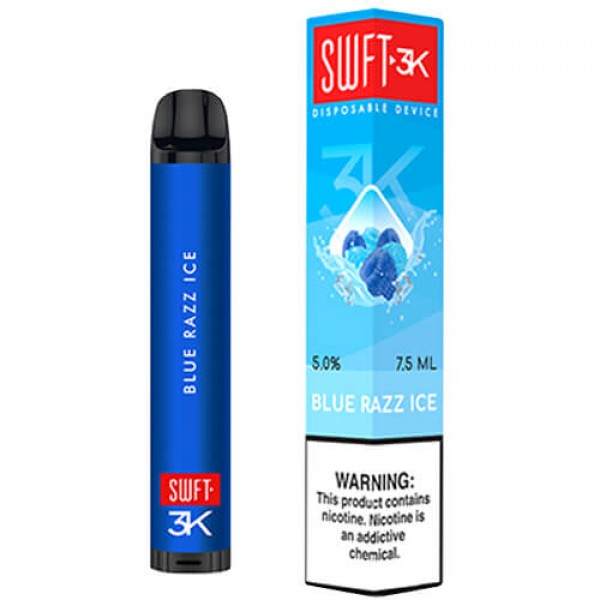 SWFT Bar 3K – Disposable Vape Device – Blue Razz Ice – Single / 50mg