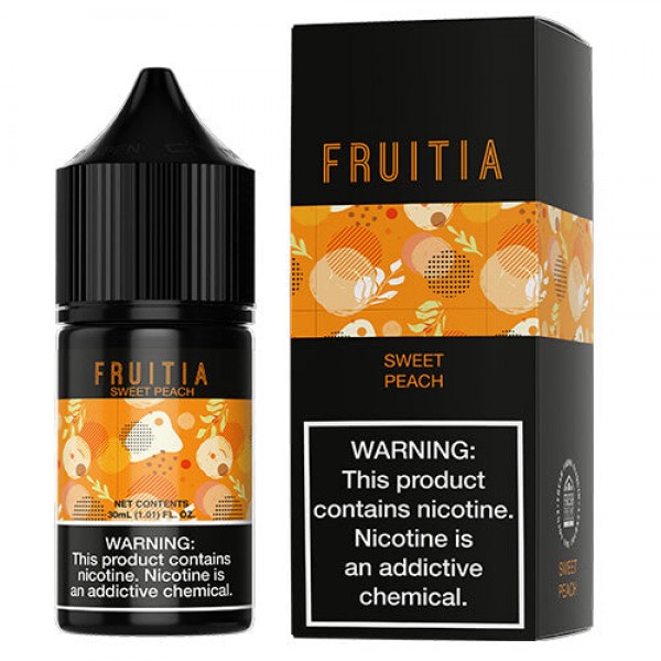 Fruitia eJuice Synthetic SALTS – Sweet Peach Soda – 30ml / 50mg