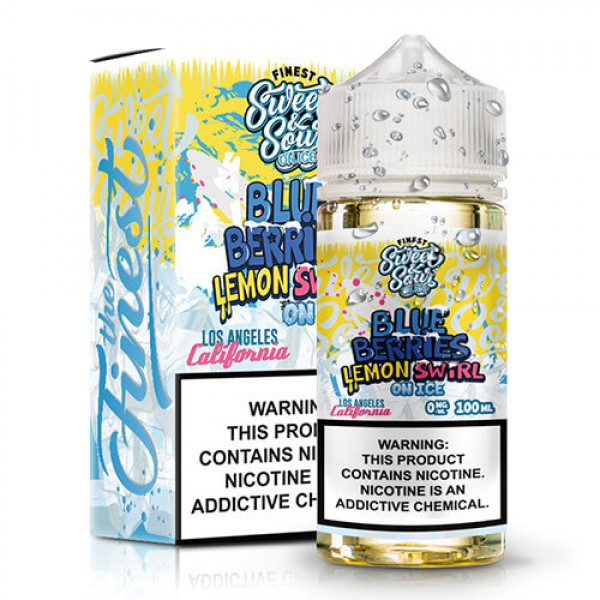 Finest Sweet & Sour Eliquids On Ice – BlueBerry Lemon Swirl On Ice – 100ml / 6mg