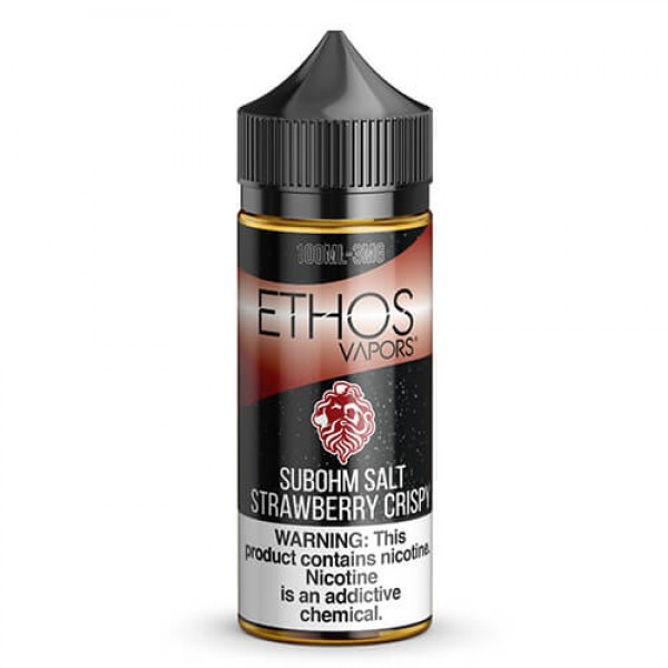 Ethos Vapors – Strawberry Crispy Sub Ohm Salt – 100ml / 0mg