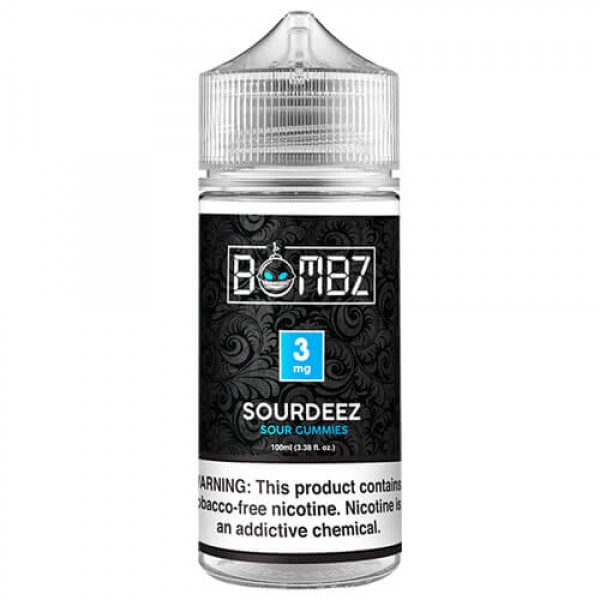 Bomb Bombz Tobacco-Free E-Liquid – Sourdeez – 100ml / 3mg