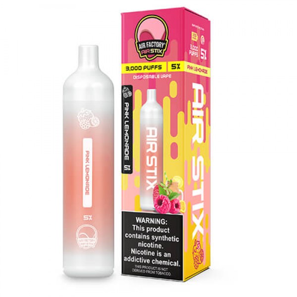 Air Factory Air Stix 3000 – Disposable Vape Device – Pink Lemonade – Single / 50mg