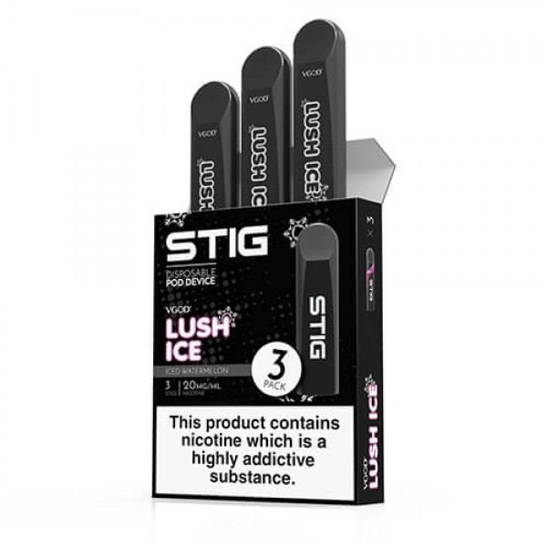 STIG – Ultra Portable and Disposable Vape Device – LushIce (3 Pack) – 1.2ml / 60mg