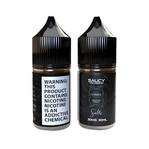 Saucy Classics Salts – Apple Mint Tobacco – 30ml / 50mg
