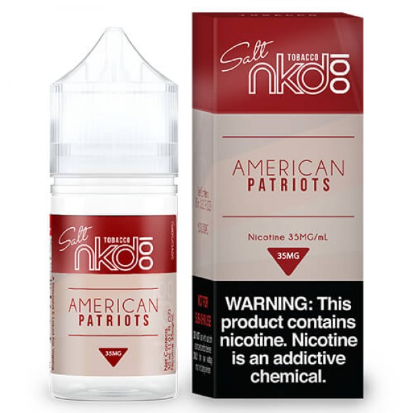 Nkd 100 Salt E-Liquid – American Patriots – 30ml / 50mg