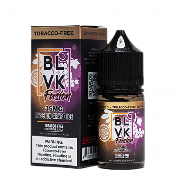 BLVK Premium E-Liquid Fusion Tobacco-Free SALTS – Passion Grape Ice – 30ml / 35mg