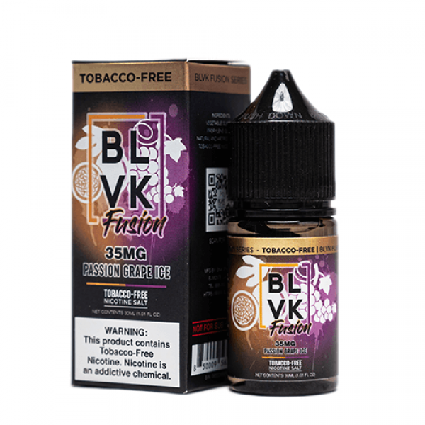 BLVK Premium E-Liquid Fusion Tobacco-Free SALTS – Passion Grape Ice – 30ml / 50mg