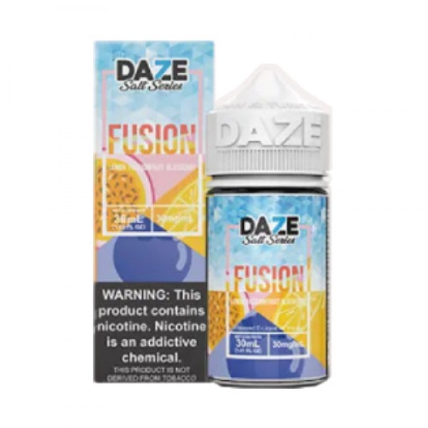 7 Daze Fusion SALTS – Lemon Passionfruit Blueberry ICED – 30ml / 50mg