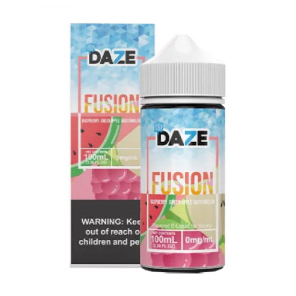 7 Daze Fusion – Raspberry Green Apple Watermelon ICED – 100ml / 0mg