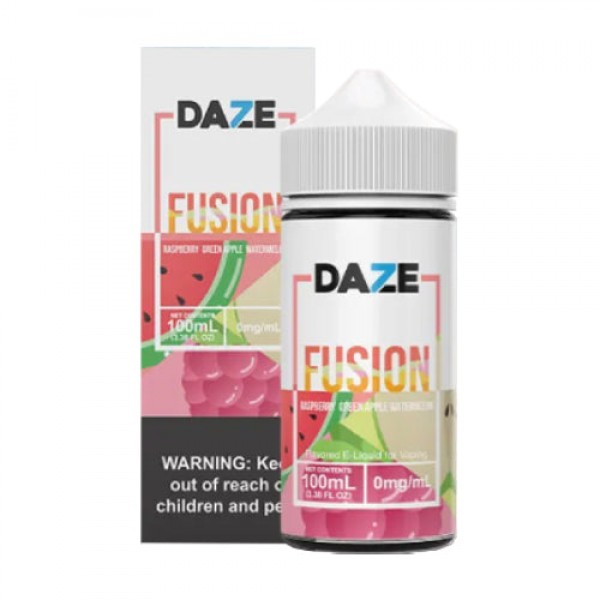 7 Daze Fusion – Raspberry Green Apple Watermelon – 100ml / 3mg
