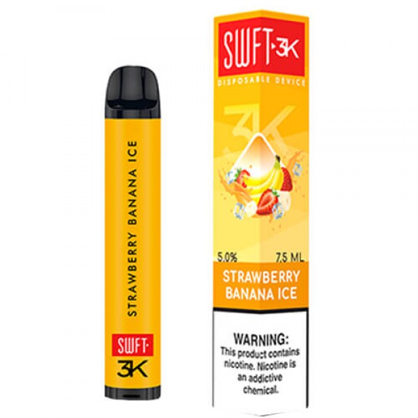 SWFT Bar 3K – Disposable Vape Device – Strawberry Banana Ice – Single / 50mg
