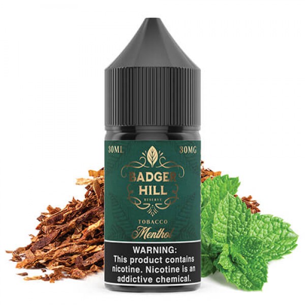 Badger Hill Reserve Tobacco-Free SALT – Menthol – 30ml / 30mg